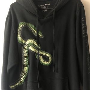 RARE reputation embroidered snake black hoodie 🐍